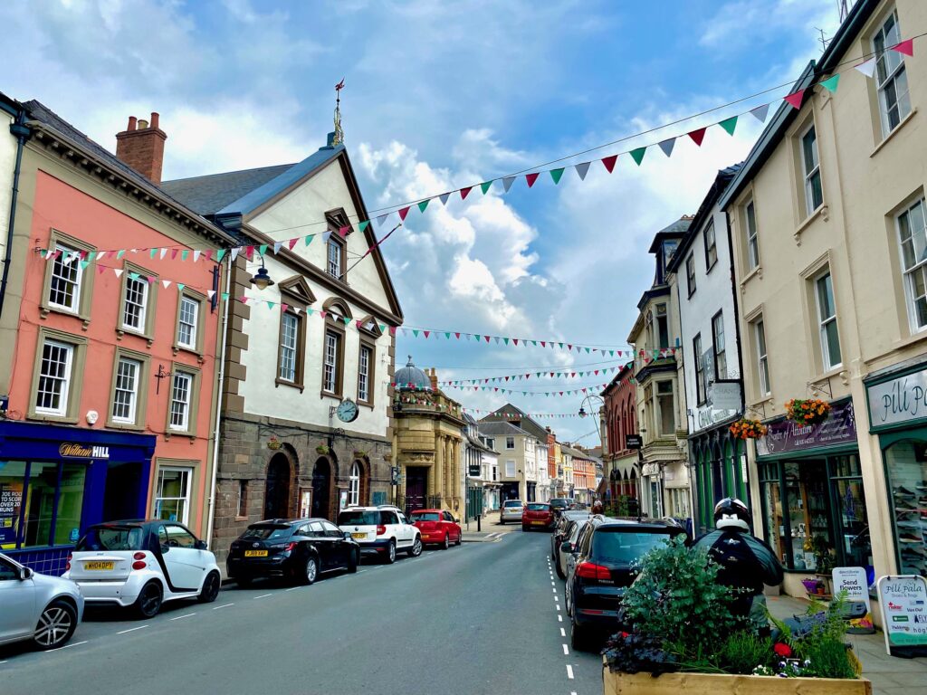 Brecon High Street The Cambrian Way