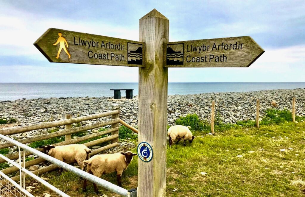 Coastal Path Sign on the Coastal Way